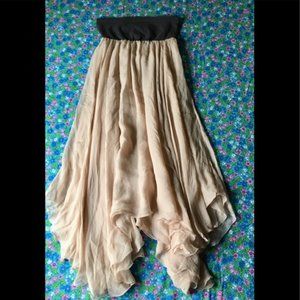 Marc Jacobs Silk Asymmetrical Full Length Silk Skirt/Dress